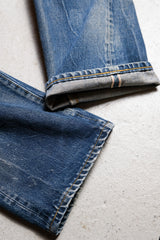 Levi's Vintage Clothing LVC 501ZXX ダメージ デニム ジーンズ 再刻印 ビッグEセルビッジ ダメージ パッチ デニム パンツ