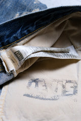 Levi's Vintage Clothing LVC 501ZXX ダメージ デニム ジーンズ 再刻印 ビッグEセルビッジ ダメージ パッチ デニム パンツ