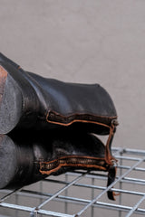 Vintage Side Zip Leather Ankle Boots Made in Italy 側拉鍊真皮短靴 義大利製