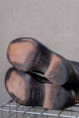 Vintage Side Zip Leather Ankle Boots Made in Italy 側拉鍊真皮短靴 義大利製
