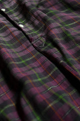 Vintage French Smock Patchwork Check Workshirt 50年代縫補格紋工作襯衫