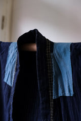 1950s Japanese Vintage Indigo Boro Kimono Noragi