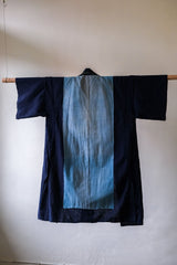 1950s Japanese Vintage Indigo Boro Kimono Noragi