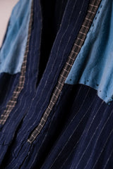 1950s Japanese Vintage Indigo Boro Kimono Noragi