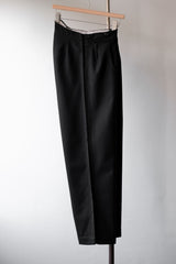 1980年代ヴィンテージウールフィッシュテールバックトラウザーズ