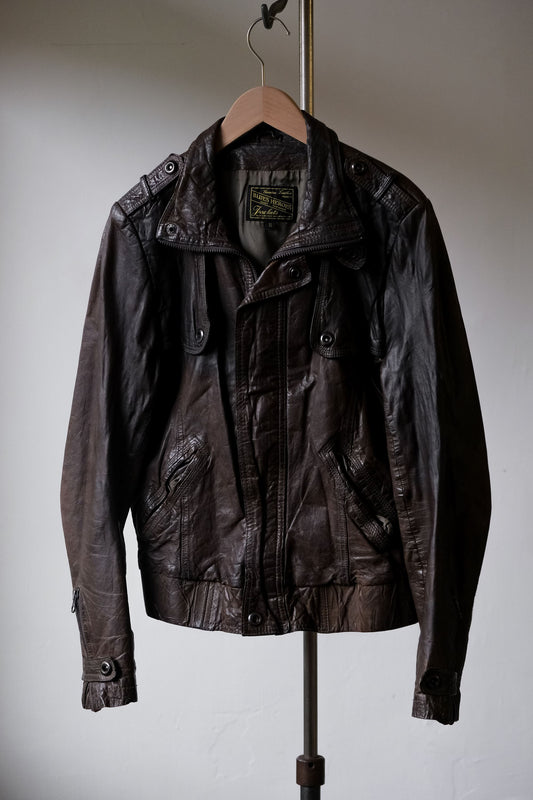 ブルースヒーローズ ブラウンレザージャケット