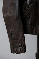 Blues Heroes Brown Leather Jacket