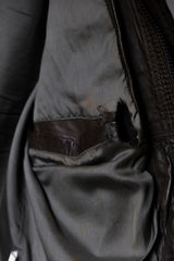 Blues Heroes Brown Leather Jacket