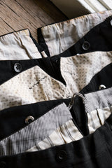 1980年代ヴィンテージウールフィッシュテールバックトラウザーズ