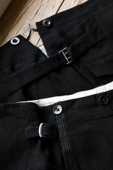 1980年代ヴィンテージウールフィッシュテールバックトラウザーズ