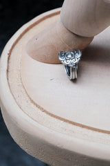 Vintage Style (Circa Mid-20th C.) Silver-plated Spoon Ring 20世紀中葉湯匙手工戒指