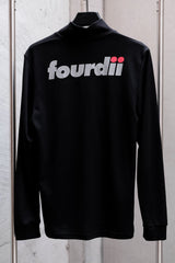 4DIMENSION モックネック メッシュ ロングTシャツ