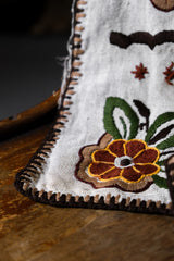 ヴィンテージ刺繍テーブルランナー ヴィンテージ手縫い刺繍テーブルランナー テーブルクロス