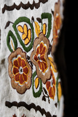 ヴィンテージ刺繍テーブルランナー ヴィンテージ手縫い刺繍テーブルランナー テーブルクロス