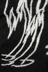 ヴィンテージ刺繍テーブルランナー ヴィンテージ手縫い白鶴刺繍テーブルランナー テーブルクロス