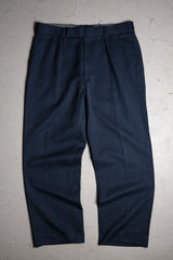 英国陸軍 UK RAF NO.2 ドレス パンツ 英国陸軍 ヘア グレー ブルー ウール スーツ パンツ