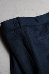 英国陸軍 UK RAF NO.2 ドレス パンツ 英国陸軍 ヘア グレー ブルー ウール スーツ パンツ