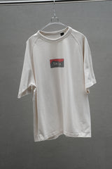 NANGA Box Logo Embroidered Tee White