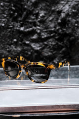 UNUSED UH0351 Wellington Sunglasses Tortoise Shell 琥珀紋復古威靈頓框太陽眼鏡