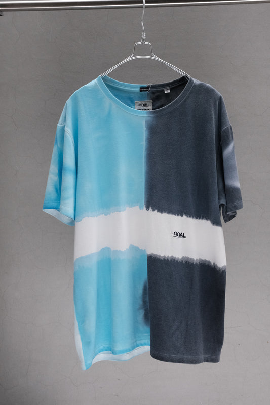 nanamica OOAL Hand Dyed Tee Blue