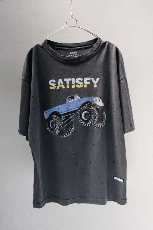 SATISFY MothTech "Off-Road Equipment" Monster Truck Tee Charcoal