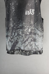 OVER OVER "Broken Records" Splatter Print Tank Top Black
