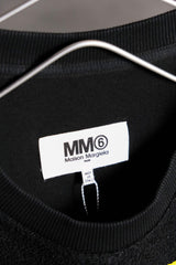 MM6 Maison Margiela Reversed Sweatshirt short-sleeved fleece sweatshirt made in Italy