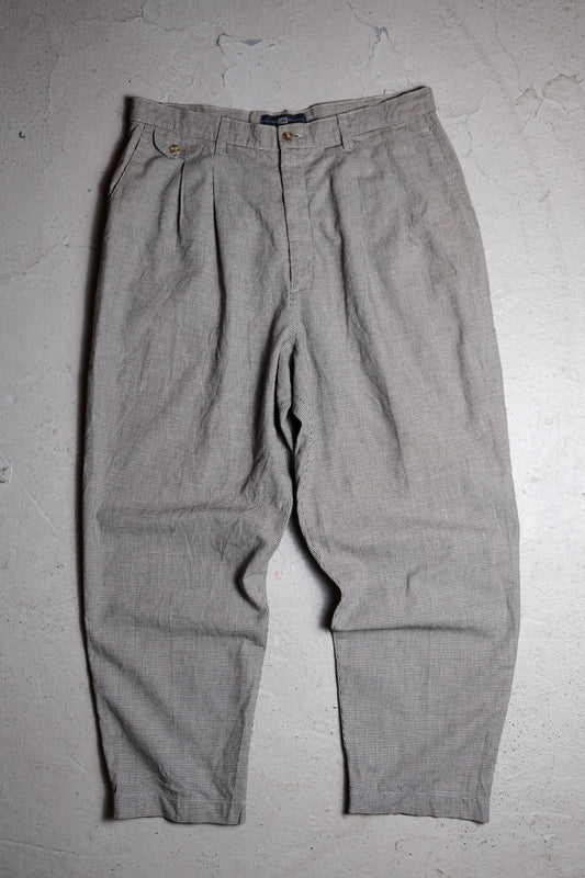 Lee Vintage Authentic Clothing 千鳥格子パンツ レトロ千鳥格子プリーツヴィンテージパンツ