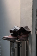 Airstep Distressed Leather Biker Boots 義大利工藝 復古舊化植鞣皮革工程師靴
