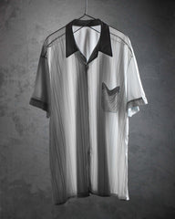 European 80’s Vintage Mesh Sheer Shirt 歐洲古著 網眼透膚襯衫