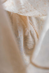 80年代のフランスヴィンテージメッシュシアーポロシャツ。フランスのヴィンテージ伸縮性のある透明なストライプのポロシャツ。