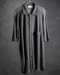 80年代のイタリア製ヴィンテージメッシュシアーシャツ イタリア製ヴィンテージの細かいメッシュのシアードレープシャツ