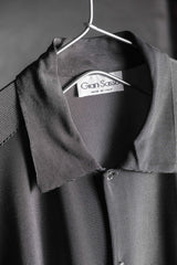 80年代のイタリア製ヴィンテージメッシュシアーシャツ イタリア製ヴィンテージの細かいメッシュのシアードレープシャツ