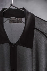 80年代のイタリア製ヴィンテージメッシュシアーシャツ イタリア製ヴィンテージの細かいメッシュのシアードレープシャツ