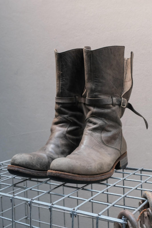 Pledge Leather Sole Ankle Boots