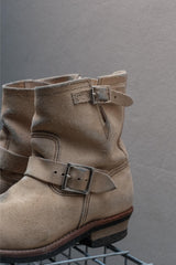 Red Wing 2965 Beige Suede Short Engineer Biker Boots 米色麂皮短版工程師靴 鋼頭防護
