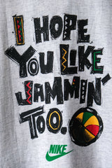 Nike 90's Vintage Air Michael Jordan Bob Marley We're Jammin Tee Made in USA Deadstock