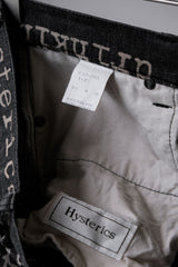 Hysteric Glamor 99S/S Fuck,Sex,Bitch Typewriter Bootcut Jeans