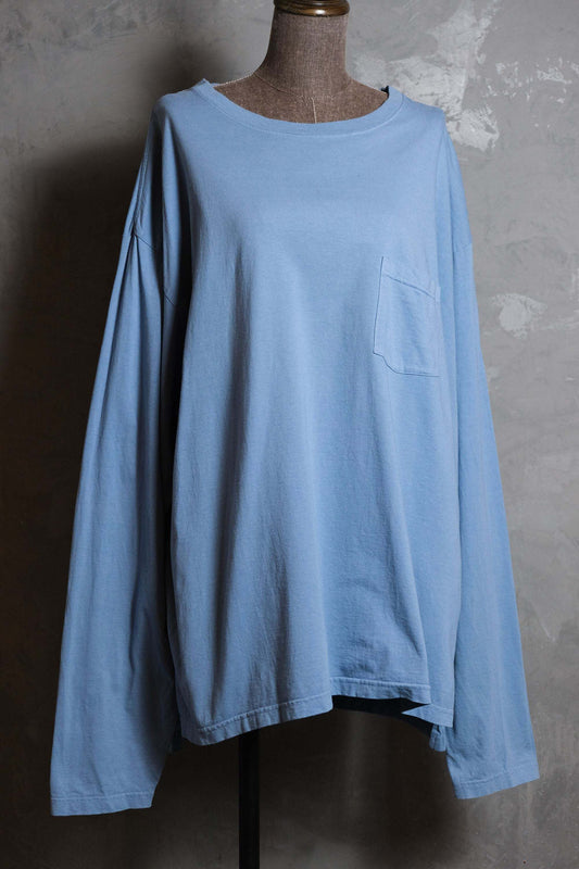 YSTRDYのTMRRWポケットバギーTシャツ日本のデザイナーブランドSuzuya Kanno無地ポケットルーズ長袖トップス