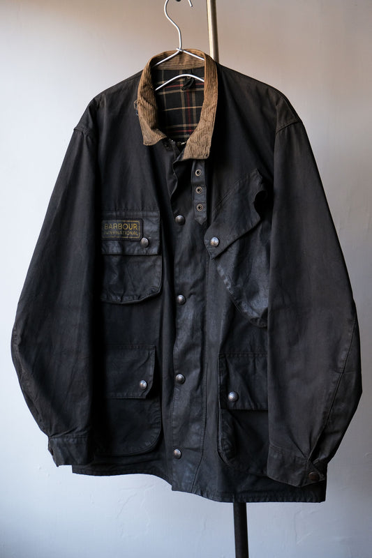 Barbour Vintage International Wax Jacket (2 crests)