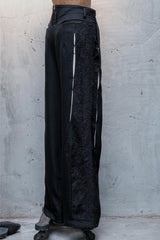 Professor.E 24FW-PE-TRL-01 Distressed Wool Pants 刺繡羊毛西裝褲