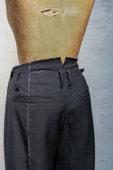 Professor.E 25FW-PE-TRL-05 Frayed Pants 羊毛混紡西裝褲