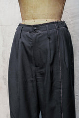 Professor.E 25FW-PE-TRL-05 Frayed Pants 羊毛混紡西裝褲