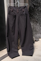 Professor.E 20SS Ankle Cut Pants雙面穿高腰打折九分褲