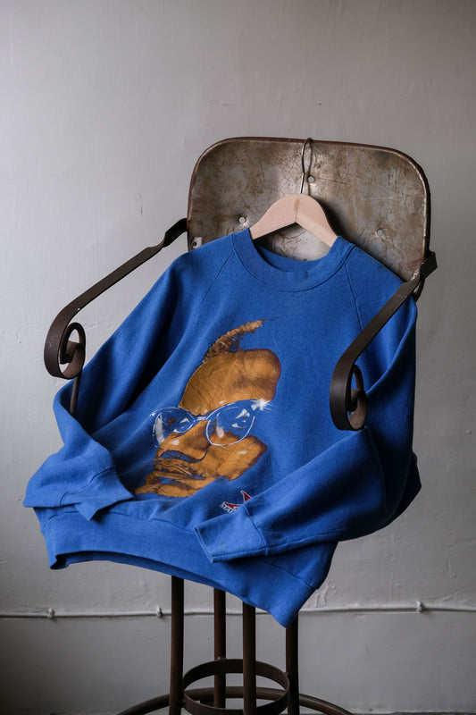 90's Vintage Malcolm X Portrait Sweatshirt FRUIT OF THE LOOM Made in USA