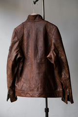 Belstaff Gangster Brown Leather Jacket