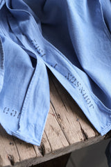 80年代 USN ミリタリー シャンブレー ユーティリティ ボタンダウン 長袖シャツ