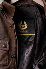 Belstaff Gangster Brown Leather Jacket