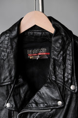 1980年代のブルックス「Carto Maltese」ペイントモトレザージャケット。米国製。背面はイタリアの漫画界の巨匠、ヒューゴ・パルテによる手描き。