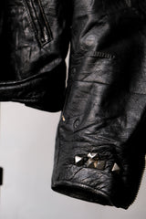 1980年代のブルックス「Carto Maltese」ペイントモトレザージャケット。米国製。背面はイタリアの漫画界の巨匠、ヒューゴ・パルテによる手描き。